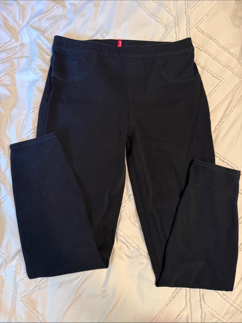 SPANX Black Pull-On Stretch Jeggings